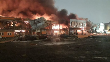 «Мега Химки» сгорели в ближнем Подмосковье: полностью выгорело крыло ТЦ