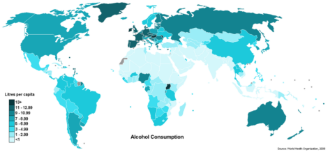 Миф развеян: больше всего пьют совсем не в России
