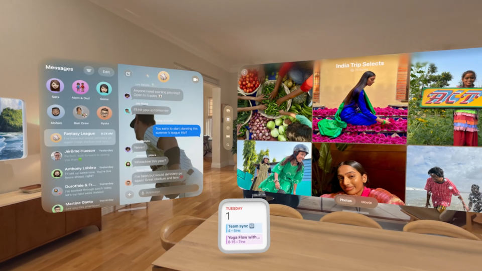 Apple Vision Pro получит поддержку пространственных виджитов